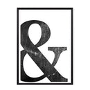 1 Pcs Black Digital Symbol Printing Oil Painting Frameless Fashion