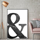 1x Black Digital Symbol Printing Oil Painting Home Decration Hot