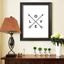 1Pc Black LOVE printing oil painting frameless Simple Atmosphere
