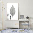 1 pc Black Leaf printing oil painting frameless Fashion