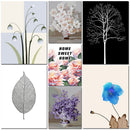 1 pc Black Leaf printing oil painting frameless Fashion
