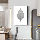 1 pc Black Leaf printing oil painting frameless Fashion