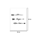 1Pc various black and white symbols printing oil painting frameless Simple Atmo