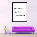 1Pc various black and white symbols printing oil painting frameless Simple Atmo