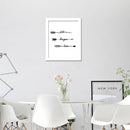 1Pc various black and white symbols printing oil painting frameless Simple Atmo