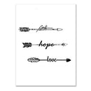 1Pc various black and white symbols printing oil painting frameless Simple Atmo