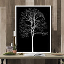 1x Black Tree Printing Oil Painting Home Decration Hot