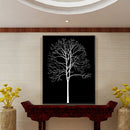 1x Black Tree Printing Oil Painting Home Decration Hot