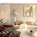 1Pc Zebras printing oil painting frameless Simple Atmosphere