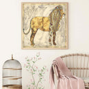 1Pc Zebras printing oil painting frameless Simple Atmosphere