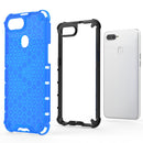 Shockproof Honeycomb PC + TPU Case for OPPO F9(Transparent)