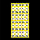 1000 PCS Round Shape Size Sticker Clothes Size Label, Size: XXXL