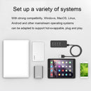 ORICO W5P-U3-30 4-Port USB 3.0 Desktop HUB with 30cm Micro USB Cable Power Supply(Black)