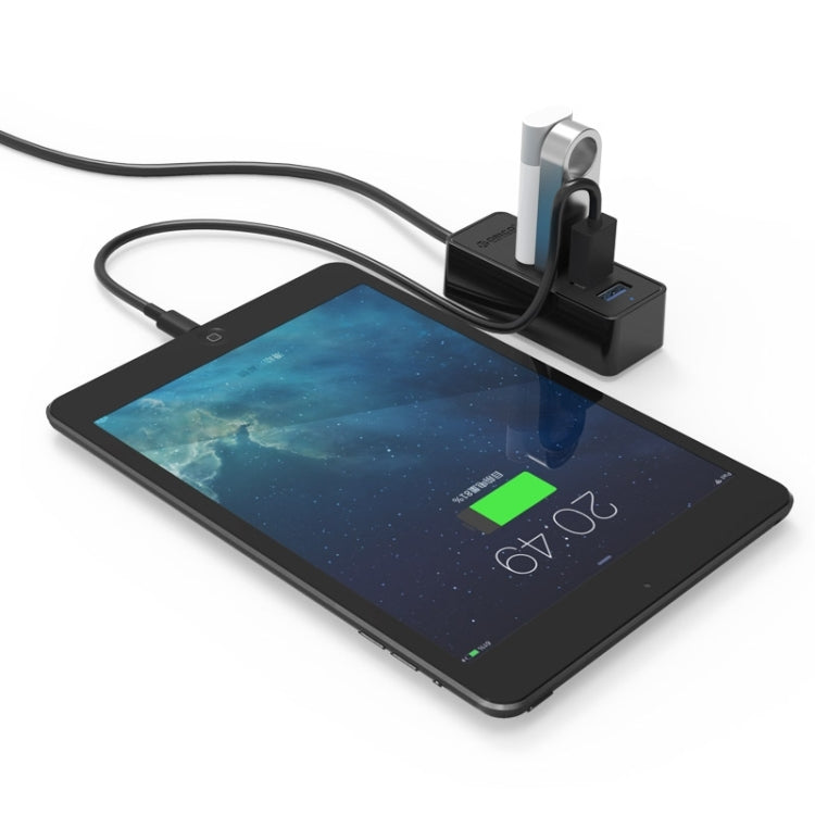 ORICO W5P-U3-100 4-Port USB 3.0 Desktop HUB with 100cm Micro USB Cable Power Supply(Black)