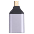 2 in 1 4K 60Hz Mini DP Male to USB-C / Type-C Charging + USB-C / Type-C Female Adapter