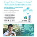 CHUNGHOP K-380EW WiFi Smart Universal LCD Air-Conditioner Remote Control with Holder, Support 2G / 3G / 4G / WiFi Network(White)