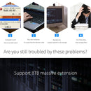 ORICO 6139U3 2.5 / 3.5 inch Transparent SATA to USB 3.0 Hard Drive Dock Station(Transparent)