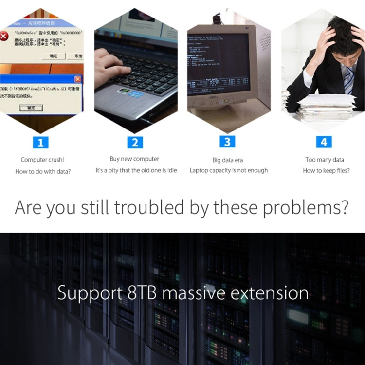 ORICO 6139U3 2.5 / 3.5 inch Transparent SATA to USB 3.0 Hard Drive Dock Station(Transparent)