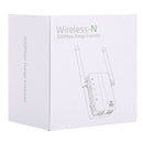 300Mbps Wireless-N Range Extender WiFi Repeater Signal Booster Network Router with 2 External Antenna, EU Plug(White)