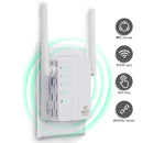 300Mbps Wireless-N Range Extender WiFi Repeater Signal Booster Network Router with 2 External Antenna, EU Plug(White)