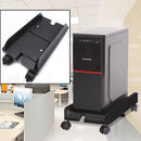 Computer Mainframe Host Adjustable Bracket with Wheel, Size: S(Black)