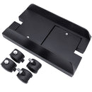 Computer Mainframe Host Adjustable Bracket with Wheel, Size: S(Black)