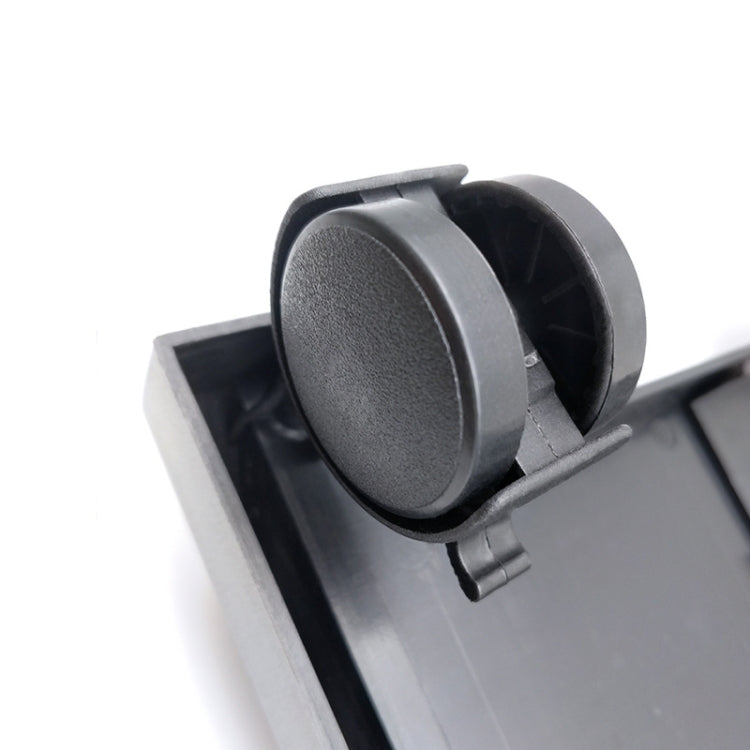 Computer Mainframe Host Adjustable Bracket with Wheel, Size: S(Black)