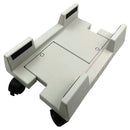 Computer Mainframe Host Adjustable Bracket with Wheel, Size: S(White)