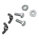 Computer Mainframe Host Adjustable Bracket with Wheel, Size: S(White)