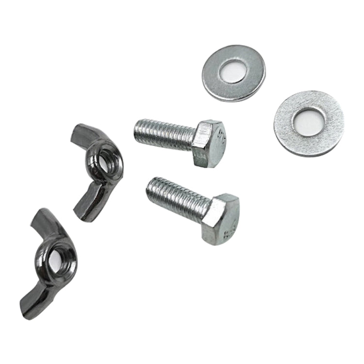 Computer Mainframe Host Adjustable Bracket with Wheel, Size: S(White)