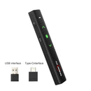 ASiNG A61 USB-C / Type-C Port 2.4GHz Wireless Presenter PowerPoint Clicker Representation Remote Control Pointer, Control Distance: 100m