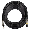 20m OD6.0mm Nickel Plated Metal Head Toslink Male to Male Digital Optical Audio Cable