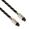 1m OD6.0mm Gold Plated Metal Head Woven Net Line Toslink Male to Male Digital Optical Audio Cable