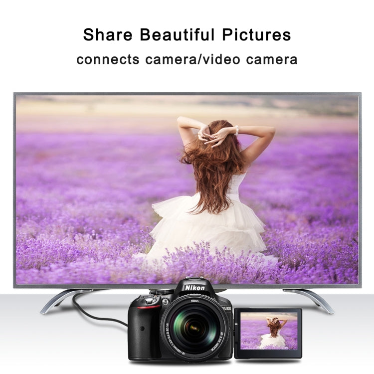 30cm 4K HDMI Male to Micro HDMI Positive Angled Male Gold-plated Connector Adapter Cable