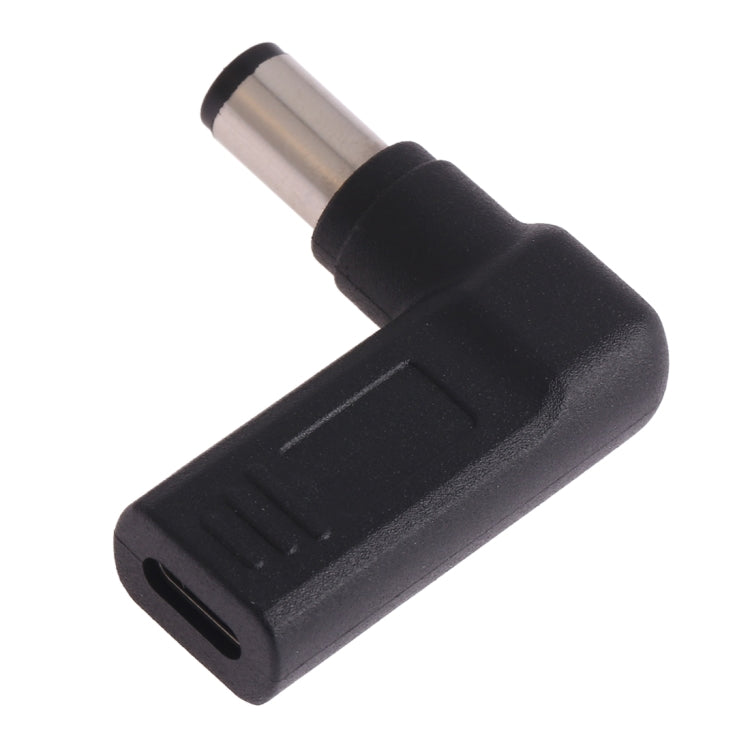 USB-C / Type-C Female to 7.4 x 5.0mm Male Plug Elbow Adapter Connector for Dell Laptops