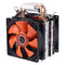 CoolAge AMD CPU Heatsink Hydraulic Bearing Cooling Fan Double Cooling Fan 3 Pin for Intel LGA775 115X AM2 AM3 AM4 FM1 FM2 1366