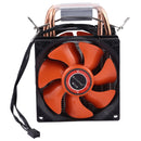 CoolAge AMD CPU Heatsink Hydraulic Bearing Cooling Fan Double Cooling Fan 3 Pin for Intel LGA775 115X AM2 AM3 AM4 FM1 FM2 1366