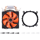 CoolAge AMD CPU Heatsink Hydraulic Bearing Cooling Fan Double Cooling Fan 3 Pin for Intel LGA775 115X AM2 AM3 AM4 FM1 FM2 1366