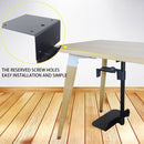 Universal PC Case Holder CPU Stand Hanging Adjustable Computer Mainframe Host Bracket, 100-430mm Height Adjustable, 135-230mm Width Adjustable(Black)