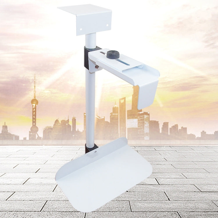 Universal PC Case Holder CPU Stand Hanging Adjustable Computer Mainframe Host Bracket, 100-430mm Height Adjustable, 135-230mm Width Adjustable(White)