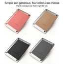 Build-in Magnetic Design Adjustable Automatic Adsorption Laptop PU Stand(Pink)