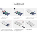 ORICO MSA-U3 USB3.0 Micro-B Aluminum External Storage Enclosure Hard Disk Box for 50mm x 30mm M-SATA SSD(Silver)