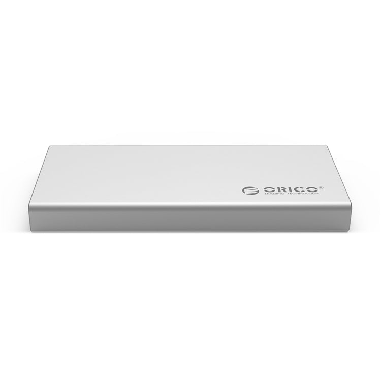 ORICO MSA-U3 USB3.0 Micro-B Aluminum External Storage Enclosure Hard Disk Box for 50mm x 30mm M-SATA SSD(Silver)