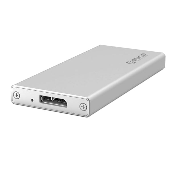 ORICO MSA-U3 USB3.0 Micro-B Aluminum External Storage Enclosure Hard Disk Box for 50mm x 30mm M-SATA SSD(Silver)