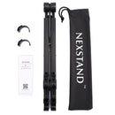 NEXSTAND Portable Adjustable Foldable Desk Holder Stand for Laptop / Notebook, Suitable for: More than 11.6 inch(Black)