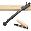 NEXSTAND Portable Adjustable Foldable Desk Holder Stand for Laptop / Notebook, Suitable for: More than 11.6 inch(Black)