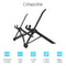 NEXSTAND Portable Adjustable Foldable Desk Holder Stand for Laptop / Notebook, Suitable for: More than 11.6 inch(Black)
