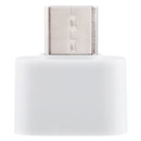 Plastic USB-C / Type-C Male to USB 2.0 Female OTG Data Transmission Charging Adapter(White)