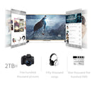 ORICO 2139U3-CR USB3.0 Transparent External Hard Disk Box Storage Case for 9.5mm 2.5 inch SATA HDD / SSD