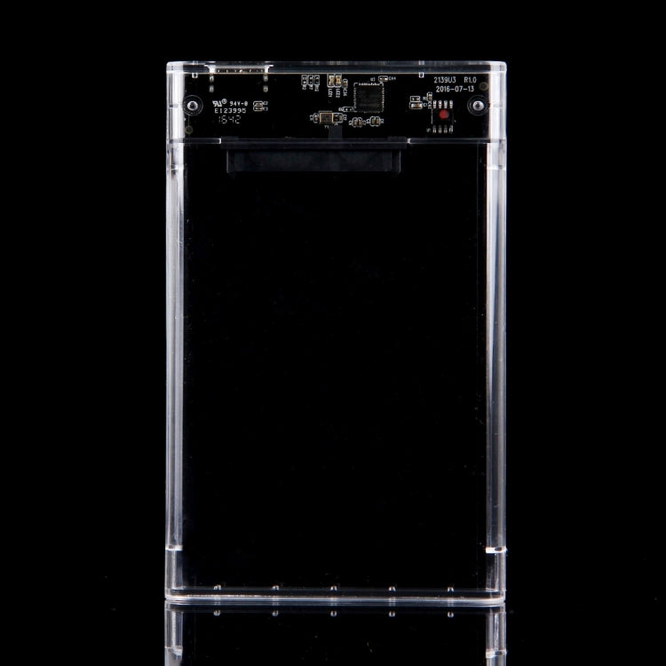 ORICO 2139U3-CR USB3.0 Transparent External Hard Disk Box Storage Case for 9.5mm 2.5 inch SATA HDD / SSD